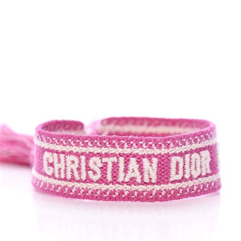 dior bändchen|Dior pink bracelet.